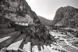 Archaeological ruins; site was used as headquarters for Manco In